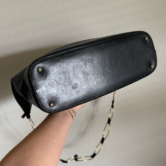 Vintage Gucci Heavy Chain Black Leather Shoulder Bag from Saks Fifth Avenue - Picture 12 of 12